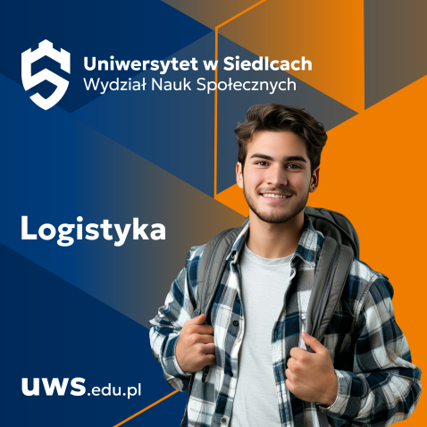 grafika przedstawiająca studenta kierunku Logistyka