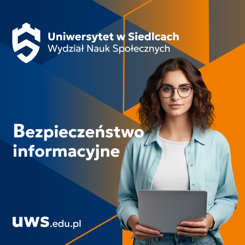 grafika przedstawiająca studenta kierunku Bezpieczeństwo informacyjne