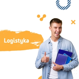 grafika przedstawiająca studenta kierunku Logistyka II°